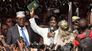 Miguna Miguna Swearing in Raila Odinga as president