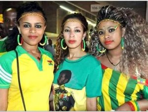 Ethiopia fans at Kasarani, today