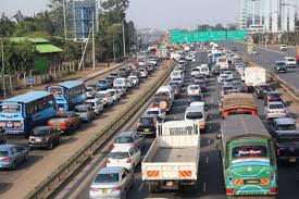 traffic at thika super high way kenya