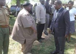 Interior Cabinet Secretary, Dr. Fred Matiang'i, meets a Chief in this file photo. All Chiefs and their Assistants have been instructed to ensure all form ones report to school (Photo Courtesy)