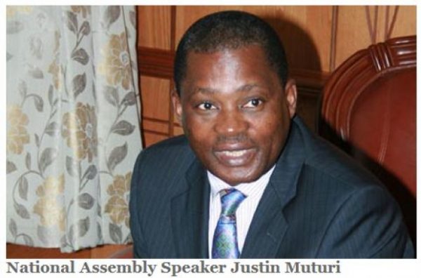 National Assembly Speaker, Hon Justin B.N Muturi