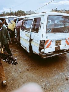 A Public Service Vehicle, PSV, commonly called a 'Nissan' or 'Matatu'. The NTSA has warned PSV operators on reported arbitrary increase in fares.