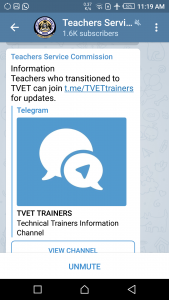 TSC on Telegram