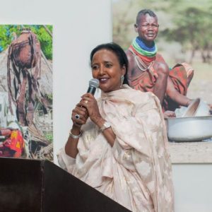 Ambassador Amina Mohamed, the winner of the AWEA, 2018.