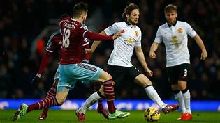 Manchester united against West Ham in an EPL clash