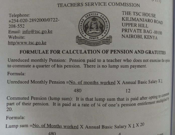 PENSION CALCULATION FORMULA PENSION CALCULATION FORMULA