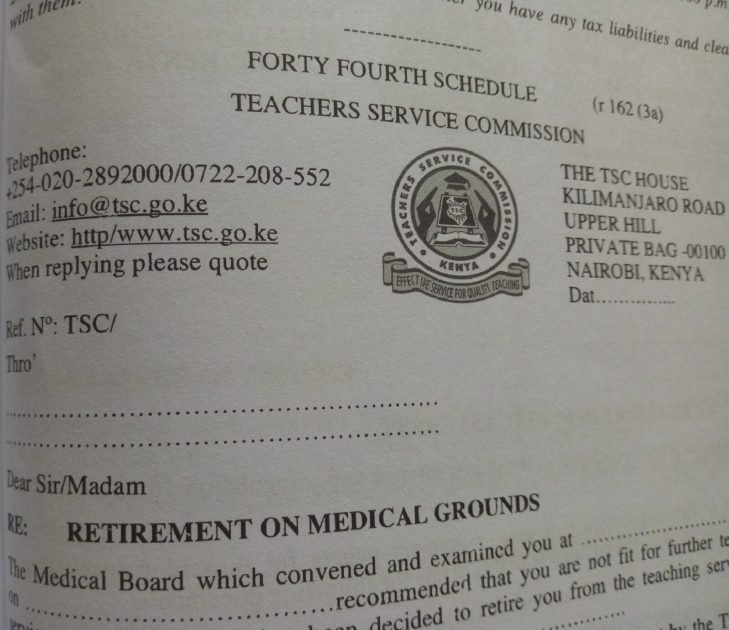 TSC; TYPES OF EXITS/ HOW CAN A TEACHER LEAVE SERVICERETIREMENT