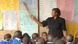 File photo: A Kenyan teacher in class