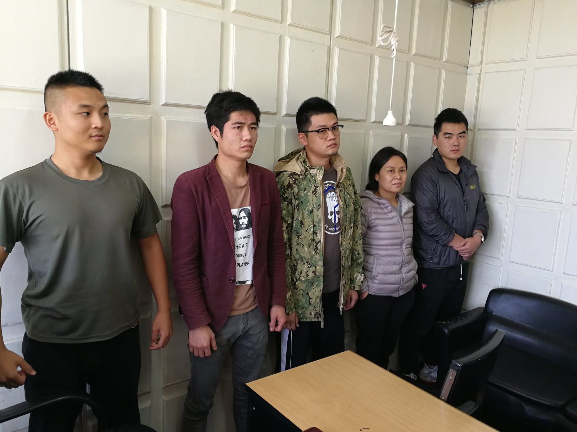 The 5 Chinese Nationals, arrested today