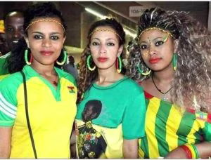 Ethiopia fans at Kasarani, today