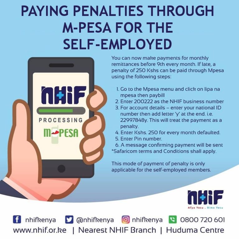 How to pay for NHIF, National Hospital Insurance Fund