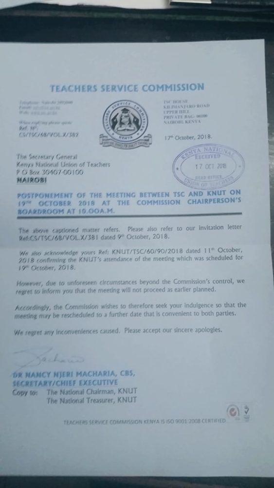 Read more about the article TSC to collect data of teachers not performing teaching duties due to drug abuse, medical reasons