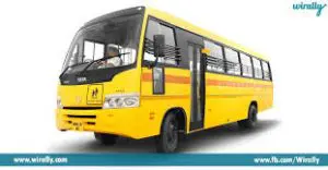 Yellow paited school bus