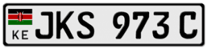 A Kenyan Motor Vehicle's Number Plate
