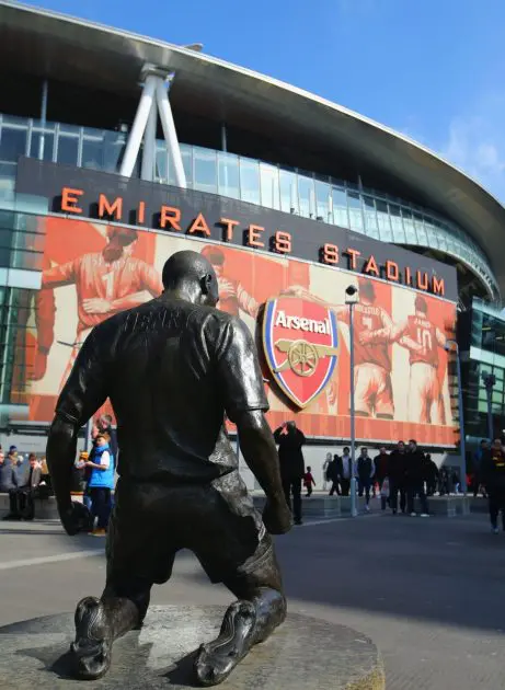 The Emirates stadium which is Arsenal's Home ground