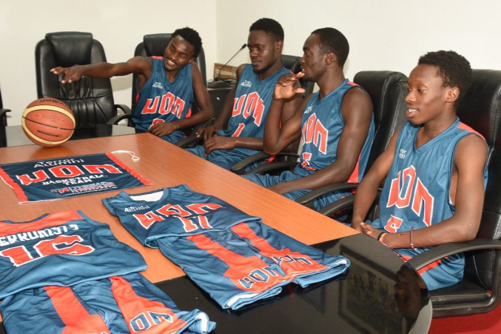 University of Nairobi Basketball Team's new kits