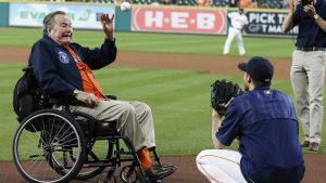 George Bush Senior in a past photo shot. He died yesterday aged 94