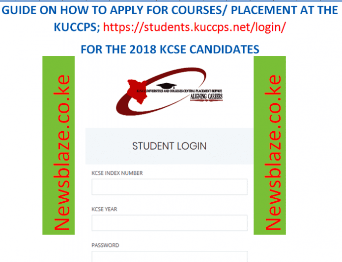 For Kcse 2018 Candidates How To Apply For Courses Via The Kuccps Portal Newsblaze Co Ke