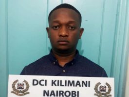 Leonard Munyaka Wambua- A dangerous house breaker and burglar arrested in Lang'ata, Nairobi, yesterday