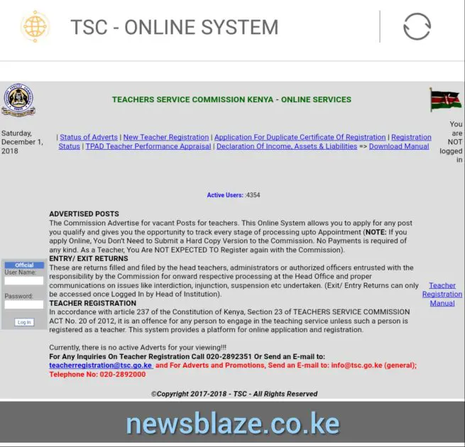 TSC Online Home Page TSC Online Home Page