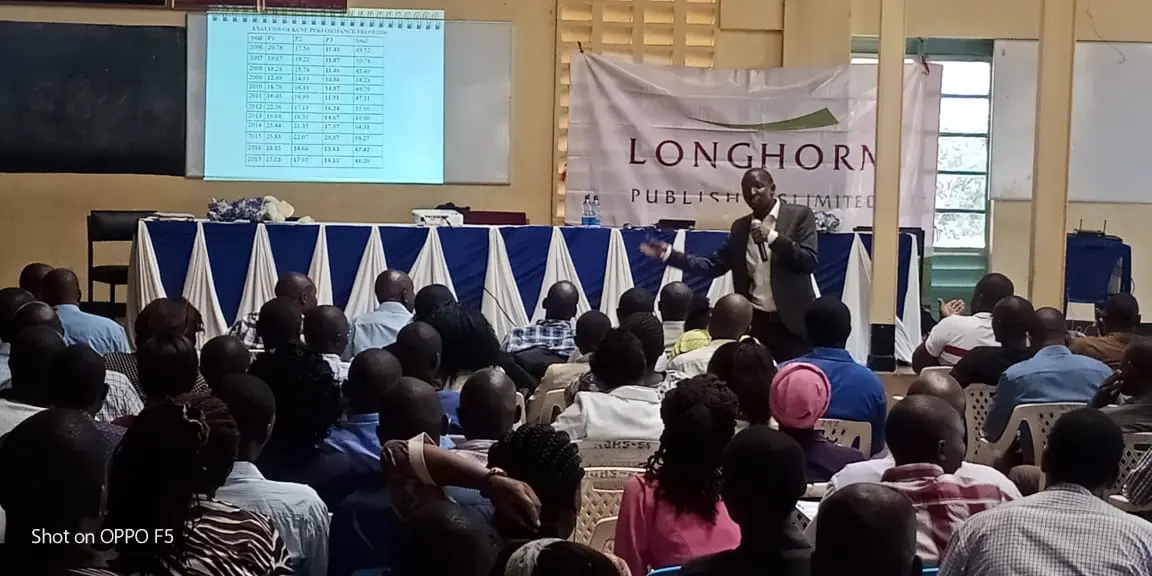 Up, Close and Candid; Chemistry teachers follow presentations at the just concluded Asumbi National Chemistry Workshop that was held on 19th February, 2019. A total of 305 teachers attended the workshop