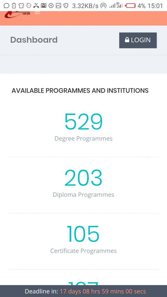KUCCPS placement portal for students