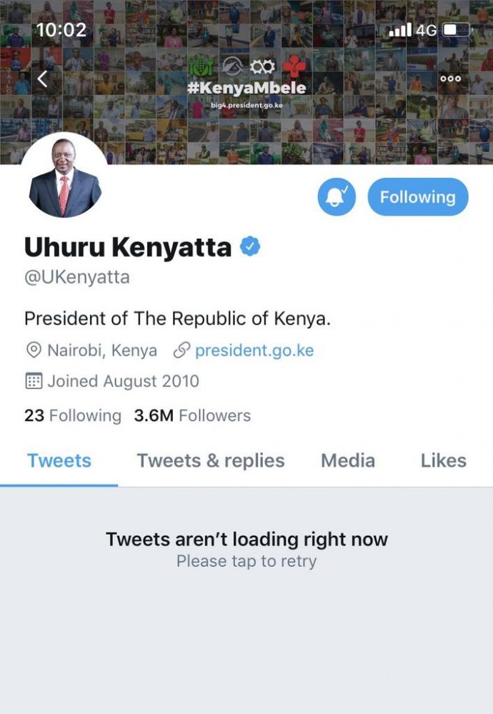 Read more about the article Why President Uhuru’s Twitter and Facebook accounts have been suspended