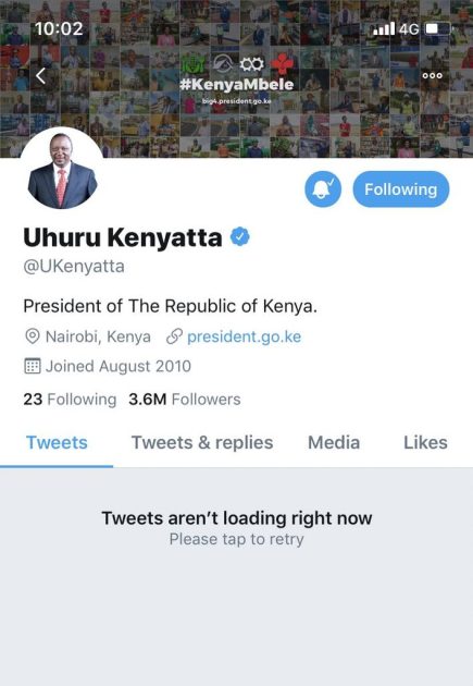 Why President Uhuru’s Twitter and Facebook accounts have been suspended