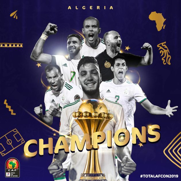 Algeria win the 2019 Africa Cup of Nations