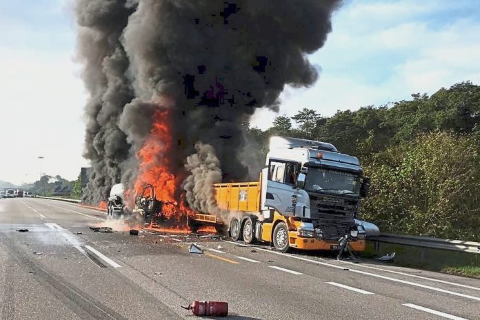 IMG_20190811_081216 Image of the Fuel tanker that exploded killing about 60 people. Most of the victims were motorcyclists and food vendors who thronged the accident scene to collect leaking fuel from the truck that overturned on the Morogoro Dar es Salaam Highway.