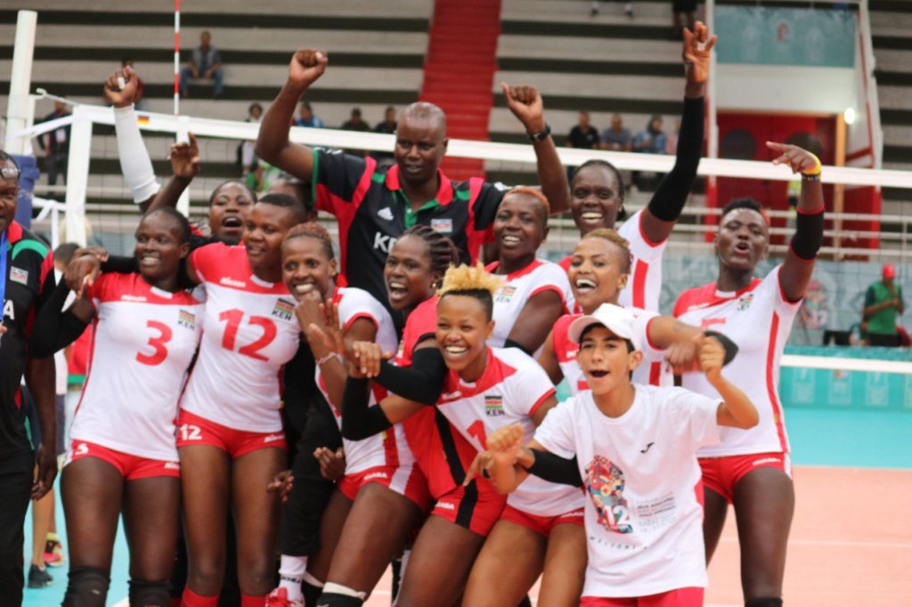 Kenya volleyball Women's team Malkia Strikers won Gold Medal at this year's All Africa Games. They defeated Cameroon 3 sets to 1 at a pulsating final played on Friday night.