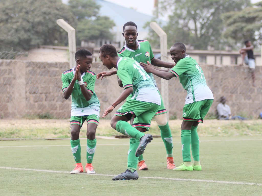 Photo- Kenya's U15 Soccer team, Harambee Stars Junior Players.