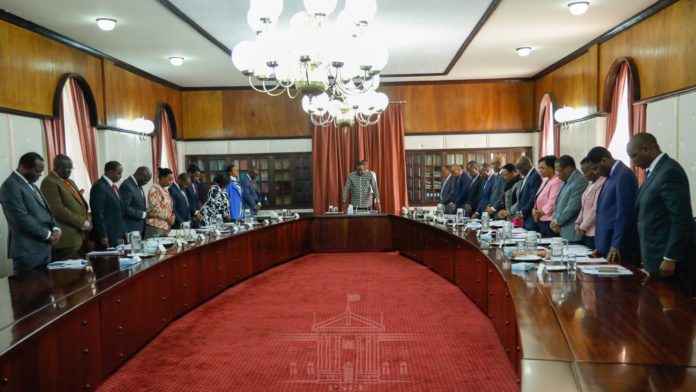 IMG_20190912_132330 President Uhuru chairing a Cabinet meeting.