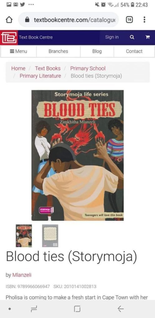The contentious textbook 'Blood Ties (Story Moja)' deemed to be having vulgar content