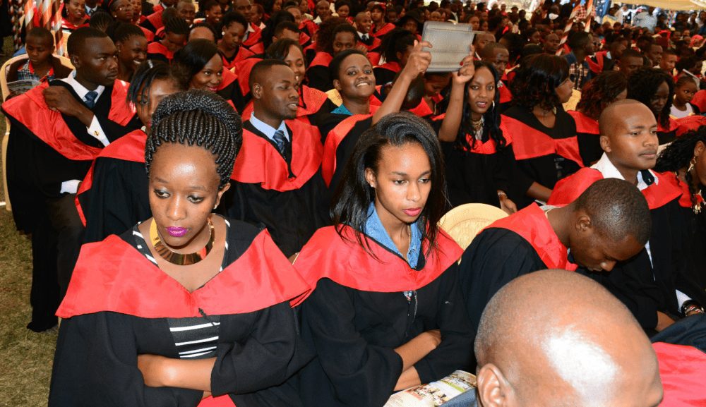 Kenya Utalii College Students at a past graduation Ceremony
