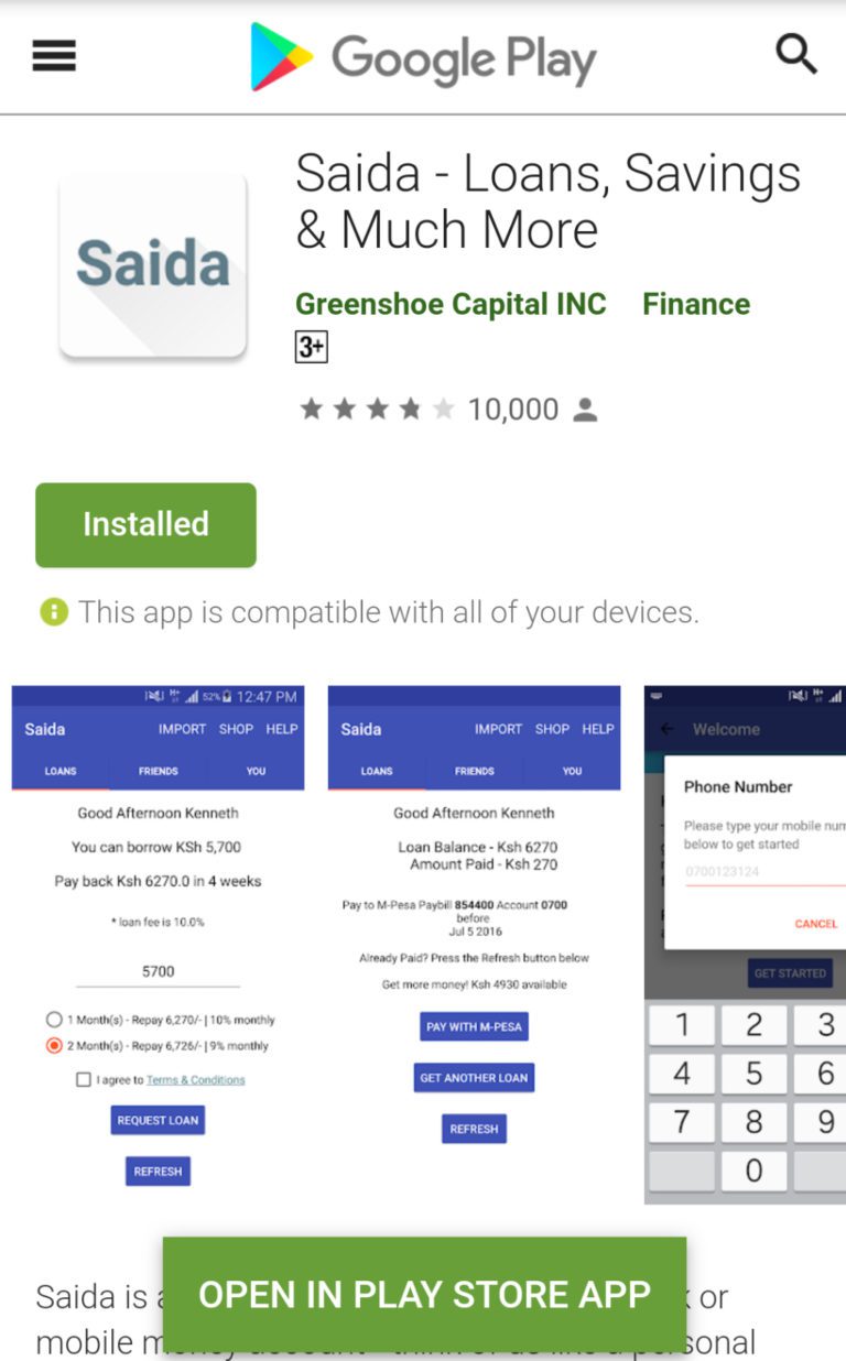 Saida Mobile Loans App: How to install app and apply for loans easily