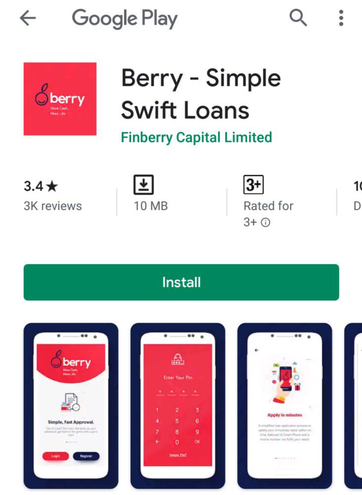 Read more about the article Simple, cheap and fast mobile Loans: The Berry loans App download and how to get lending quickly