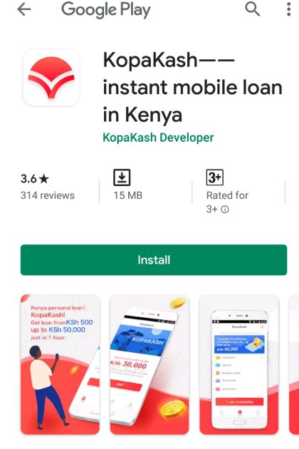 Instant and cheap loans: The KopaKash App and loans