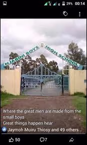 Njabini Boys Extra County Secondary School in Nyandarua County; School KNEC Code, Type, Cluster, and Category
