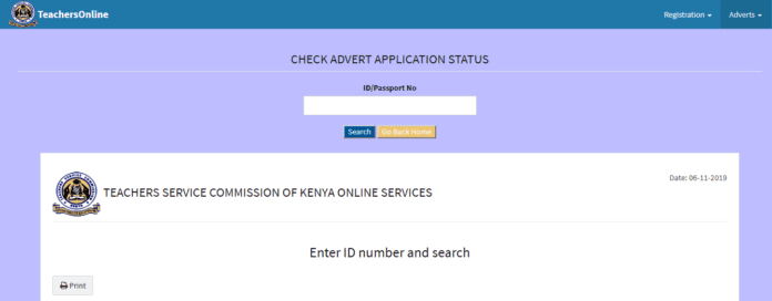 TSC advert application status for 2019 TSC internship, redeployment and promotions vacancies, online. TSC advert application status for 2019 TSC internship, redeployment and promotions vacancies, online.