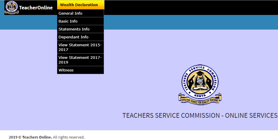 Full list of teachers who have not filled 2019 Wealth Declaration form online- Kajiado County