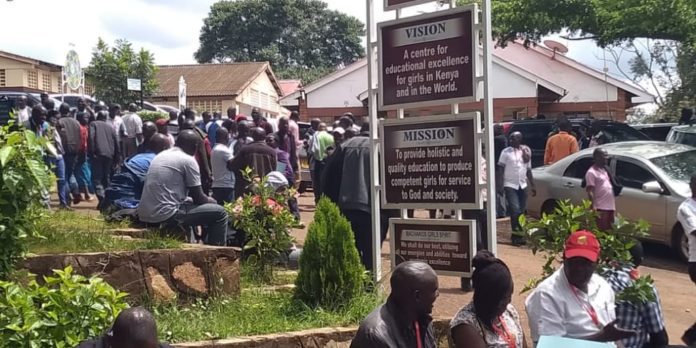 We wont work until you increase our perks- Business Studies KCSE examiners tell KNEC at Machakos Girls marking centre. We wont work until you increase our perks- Business Studies KCSE examiners tell KNEC at Machakos Girls marking centre.