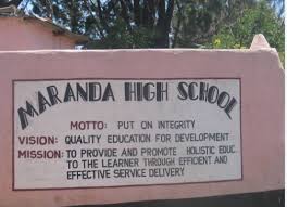 Maranda High School KCSE 2020 results analysis, grade count and ranking