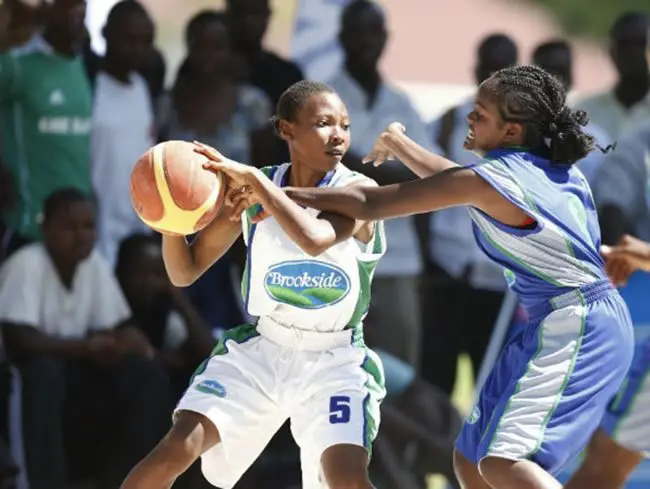 A Girls' basketball match at a past KSSSA National Term Games. A Girls' basketball match at the 2018 KSSSA National Term One Games.