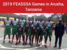 Kenya Secondary Schools Sports Association, KSSA, representatives at a past East Africa games' championship.