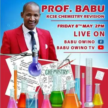 Hon. Babu Owino during a previous online revision lesson for KCSE candidates.