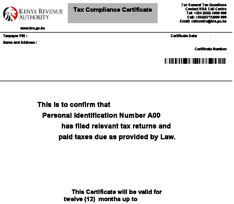 How to get your KRA Tax Compliance Certificate (TCC) free