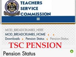 TSC pension for retired teachers.