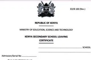 Kenya Secondary School Leaving Certificate