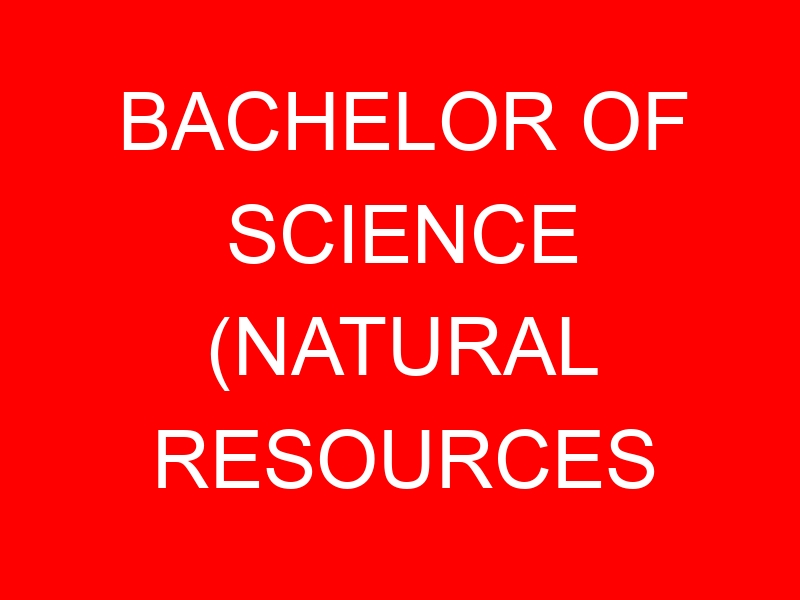 BACHELOR OF SCIENCE (NATURAL RESOURCES MANAGEMENT) KUCCPS CUT OFF POINTS, REQUIREMENTS 2022-2023